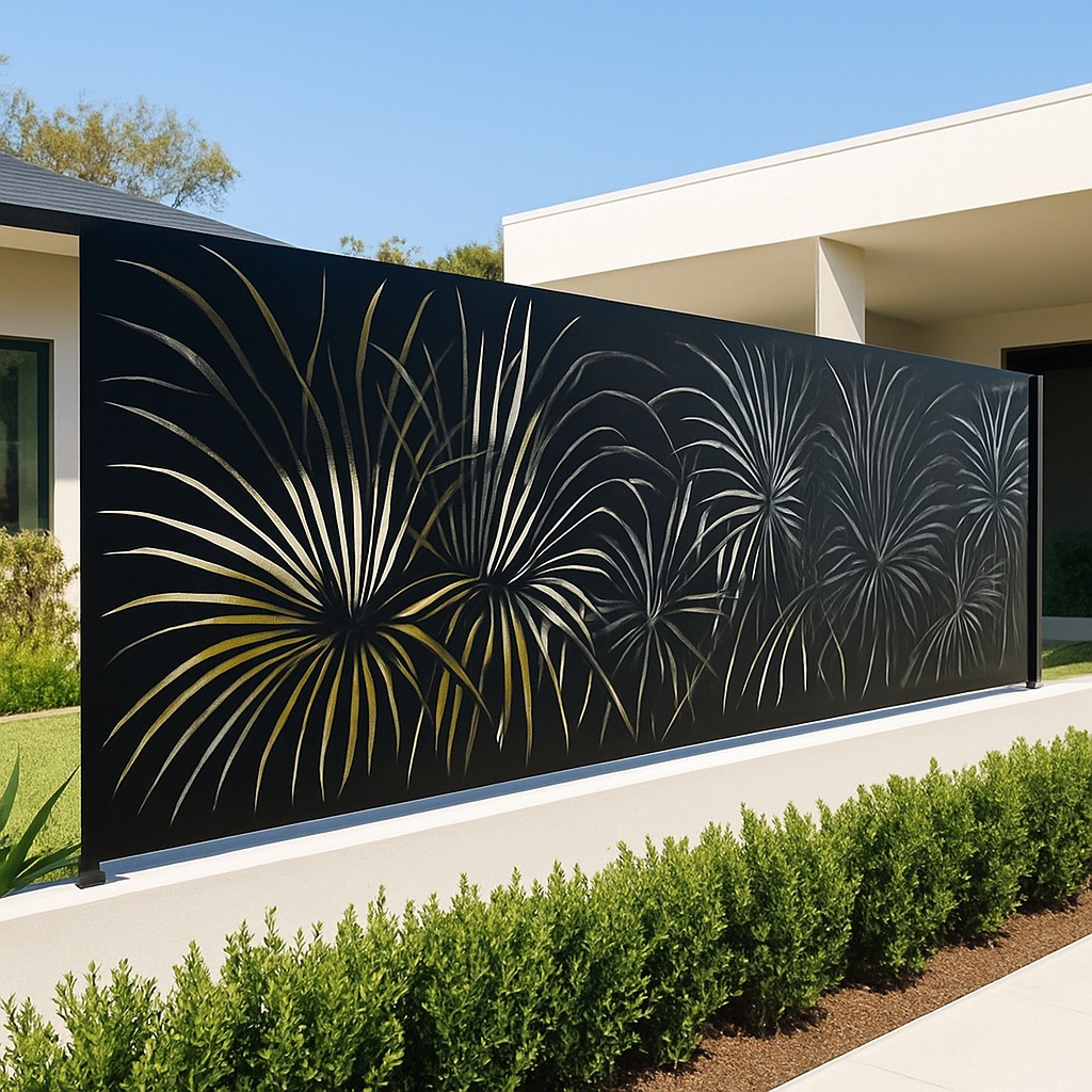 Laserski sječene galvanizirane metalne ograde za stepeništa – moderan dizajn