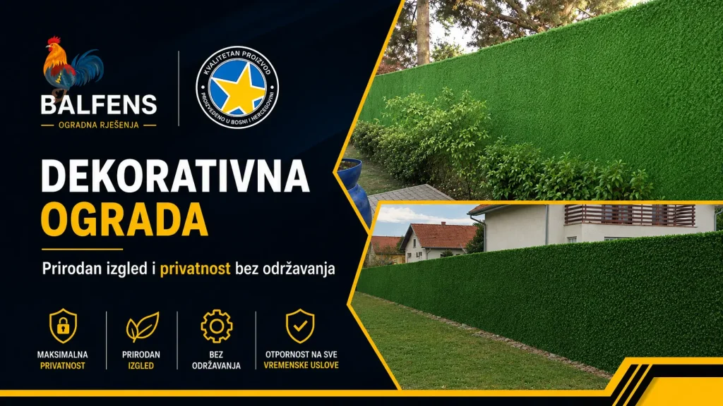 Dekorativna ograda – prirodan izgled i privatnost bez održavanja - Balfens ograde i kapije
