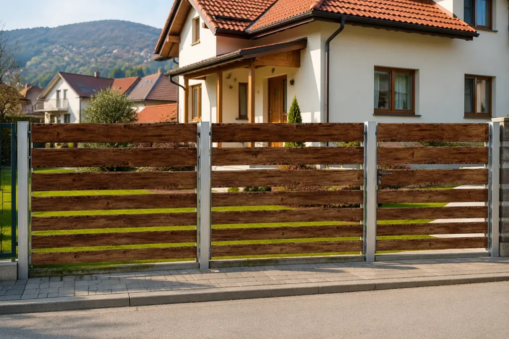 Nature Touch – roletna ograda koja donosi toplinu drveta i snagu metala - Balfens ograde i kapije